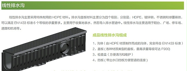 线性排水沟说明