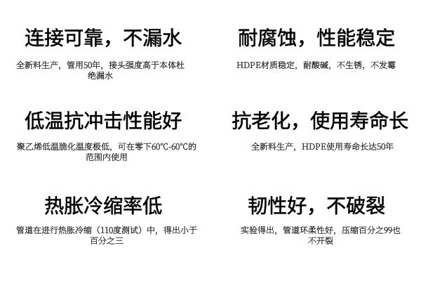 虹吸排水管优势
